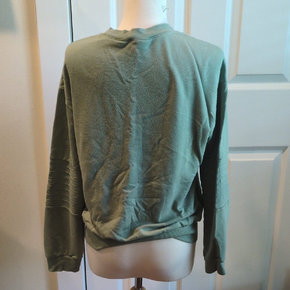JoyLab Sage Green Ribbed Top - Picture 5 of 6